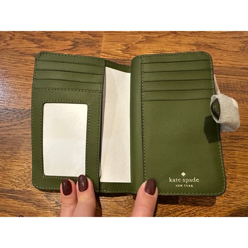 Kate Spade New York Leather Wallet Black 4x6 NWT Designer Lux Accessories $199 - Picture 3 of 6